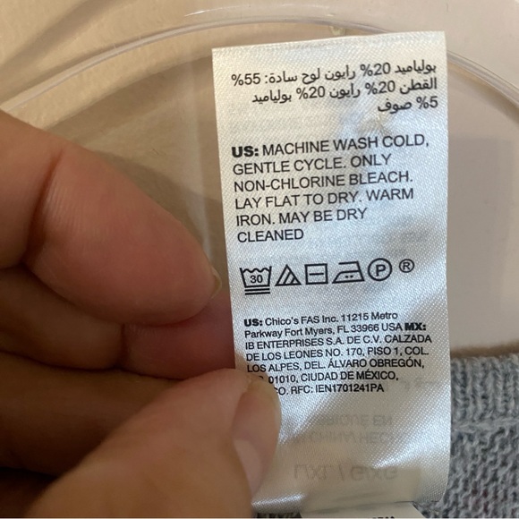 Chico’s Patchwork Poncho - Picture 9 of 11